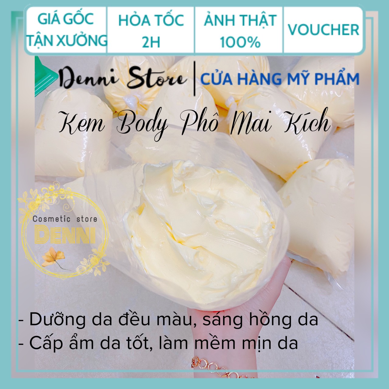 [HCM]Sỉ bịch 1kg kem body phô mai kích (phô mai sữa)