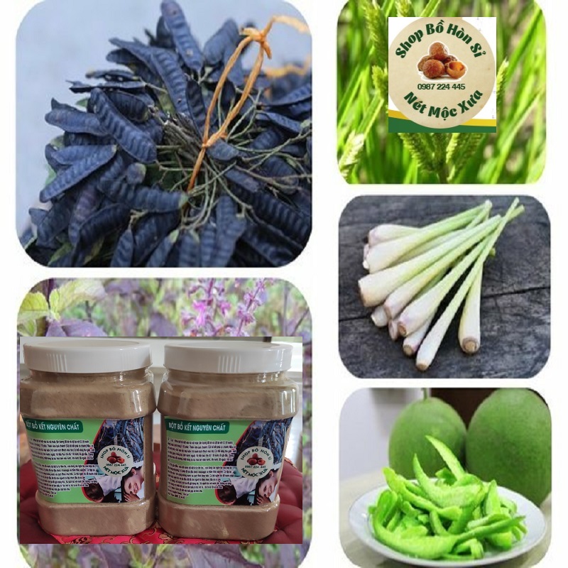 Bột bồ kết mịn nướng tách hạt rang xay (1kg )