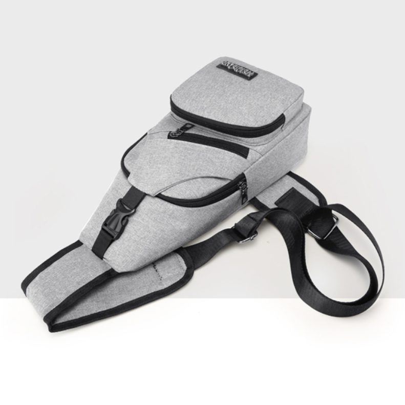 Túi đeo chéo nam vải Canvas chống nước bền bỉ với thời gian /Túi chéo nam phong cách Hàn Quốc tích hợp cổng sạc USB thông minh tiện dụng
