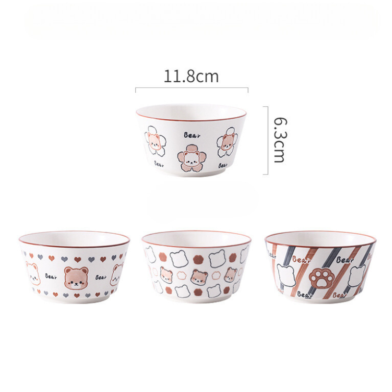 Bộ chén/bát ăn cơm Gấu BEAR Dư Dư