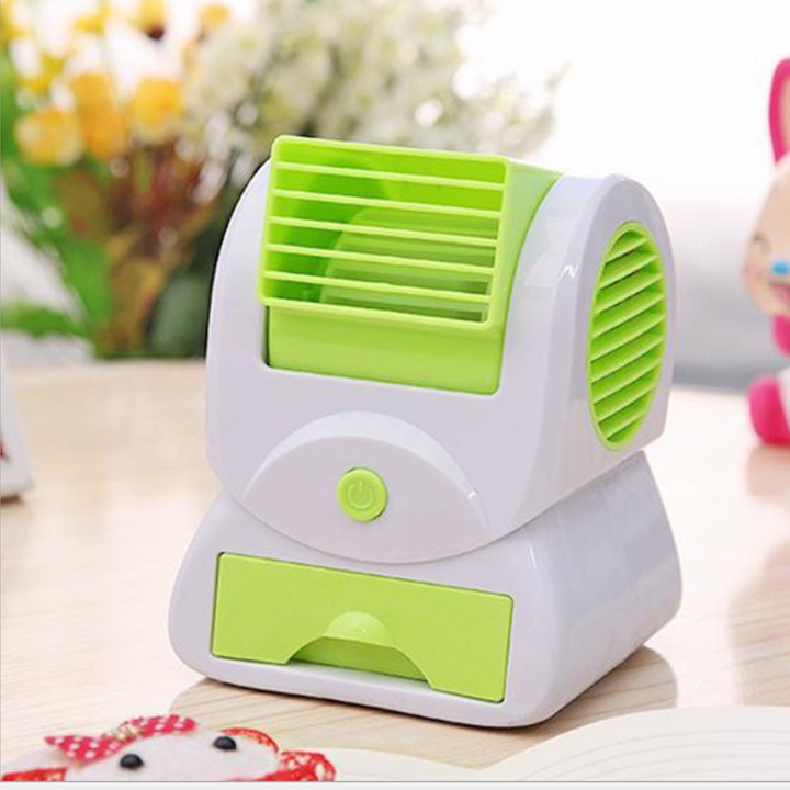 QUẠT ĐÁ HƠI NƯỚC MINI 2 CỬA
