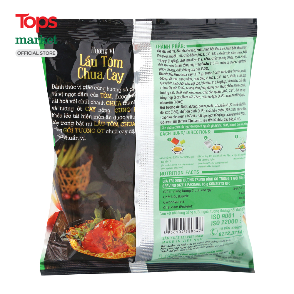 Mì Cung Đình Lẩu Tôm Chua Cay 85G