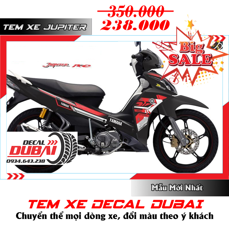 Tem Trùm Exciter 150 Cá Mập Xanh Bạc Đen