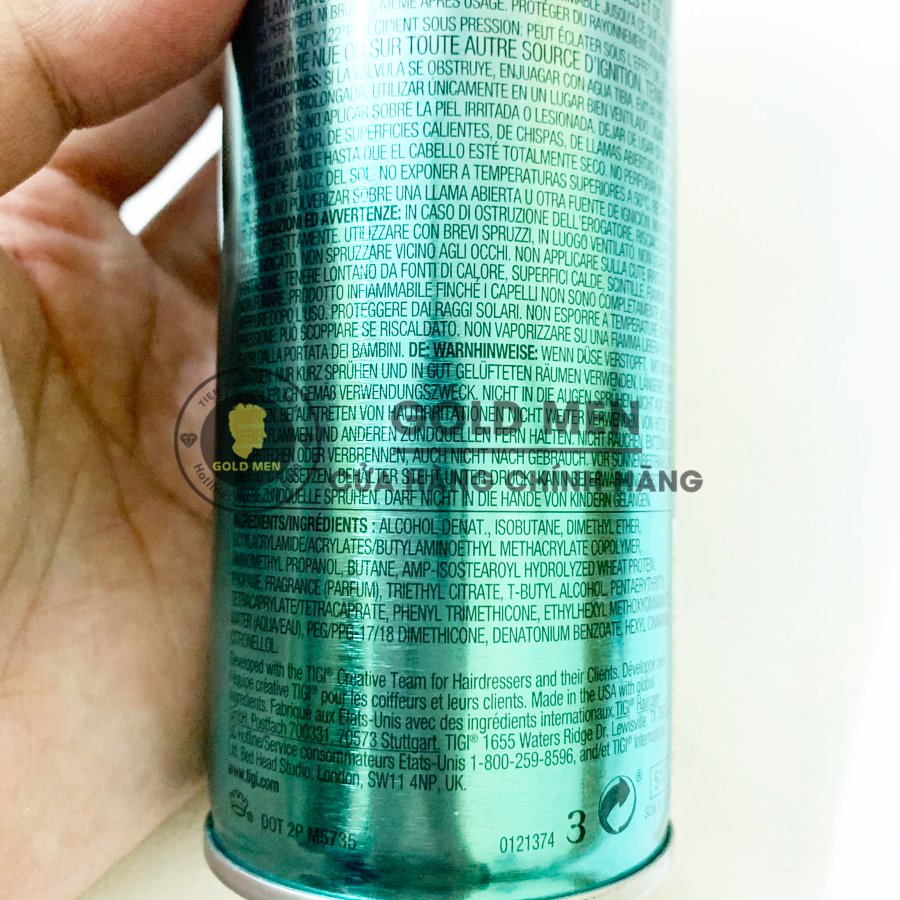Gôm xịt tóc Tigi Bed Head siêu giữ nếp cứng
