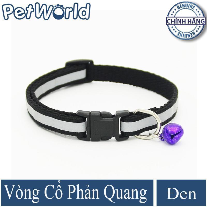 Vòng Cổ Phản Quang Cho Chó Mèo - màu đen