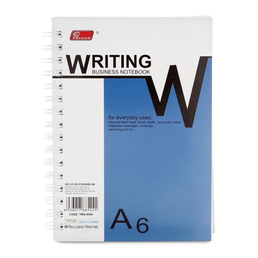 [HCM]Sổ lò xo khổ A6A7 Pgrand dày 200 trang