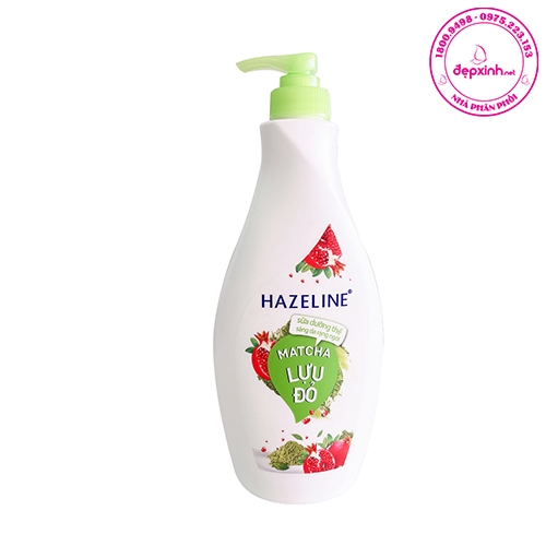 Sữa dưỡng thể dưỡng trắng Hazeline Matcha Lựu Đỏ 370ml sản phẩm tốt chất lượng cao cam kết như hình độ bền cao