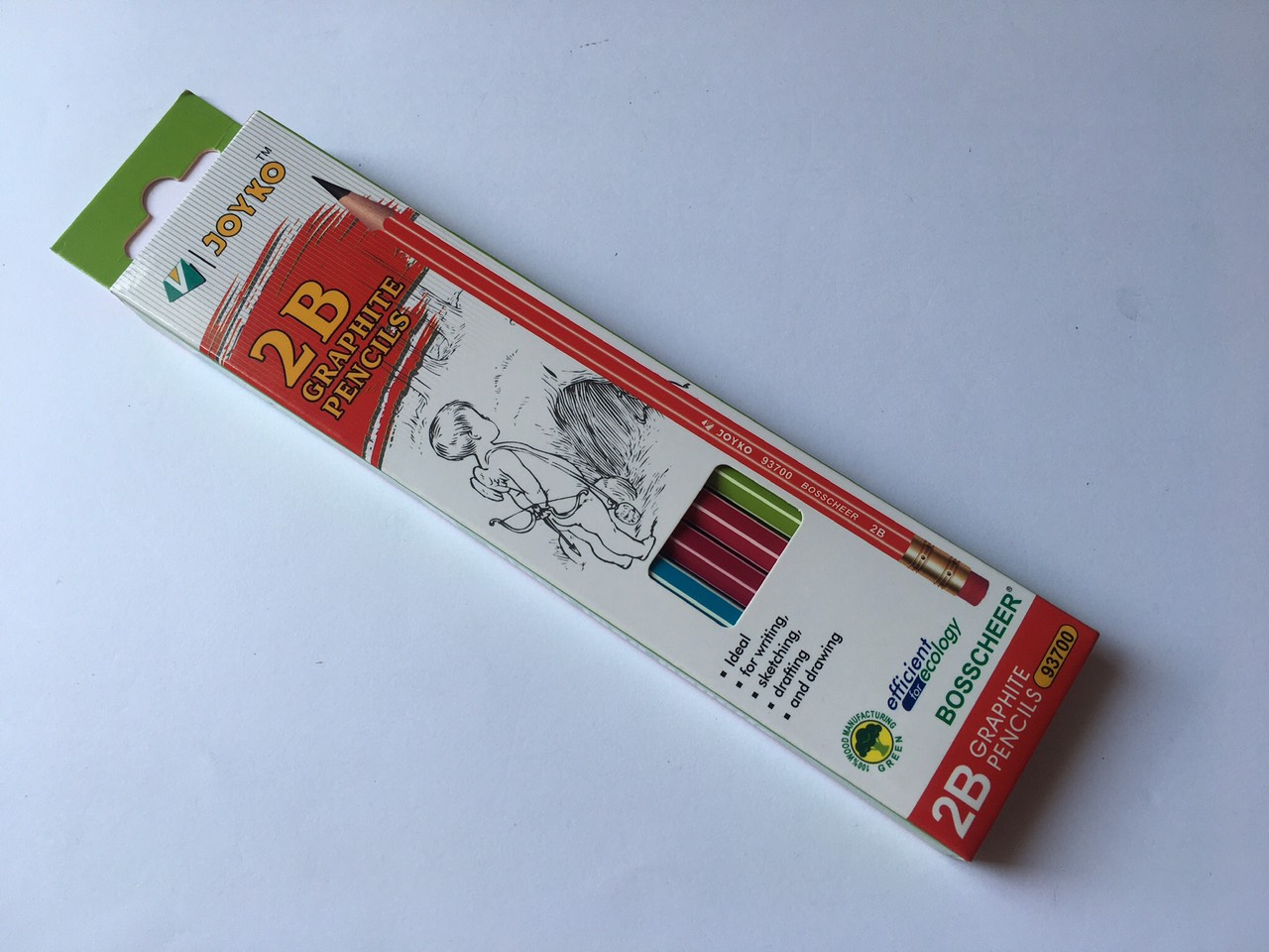 HỘP 12 CHIẾC BÚT CHÌ 2B GRAPHITE PENCILES JOYKO 93700