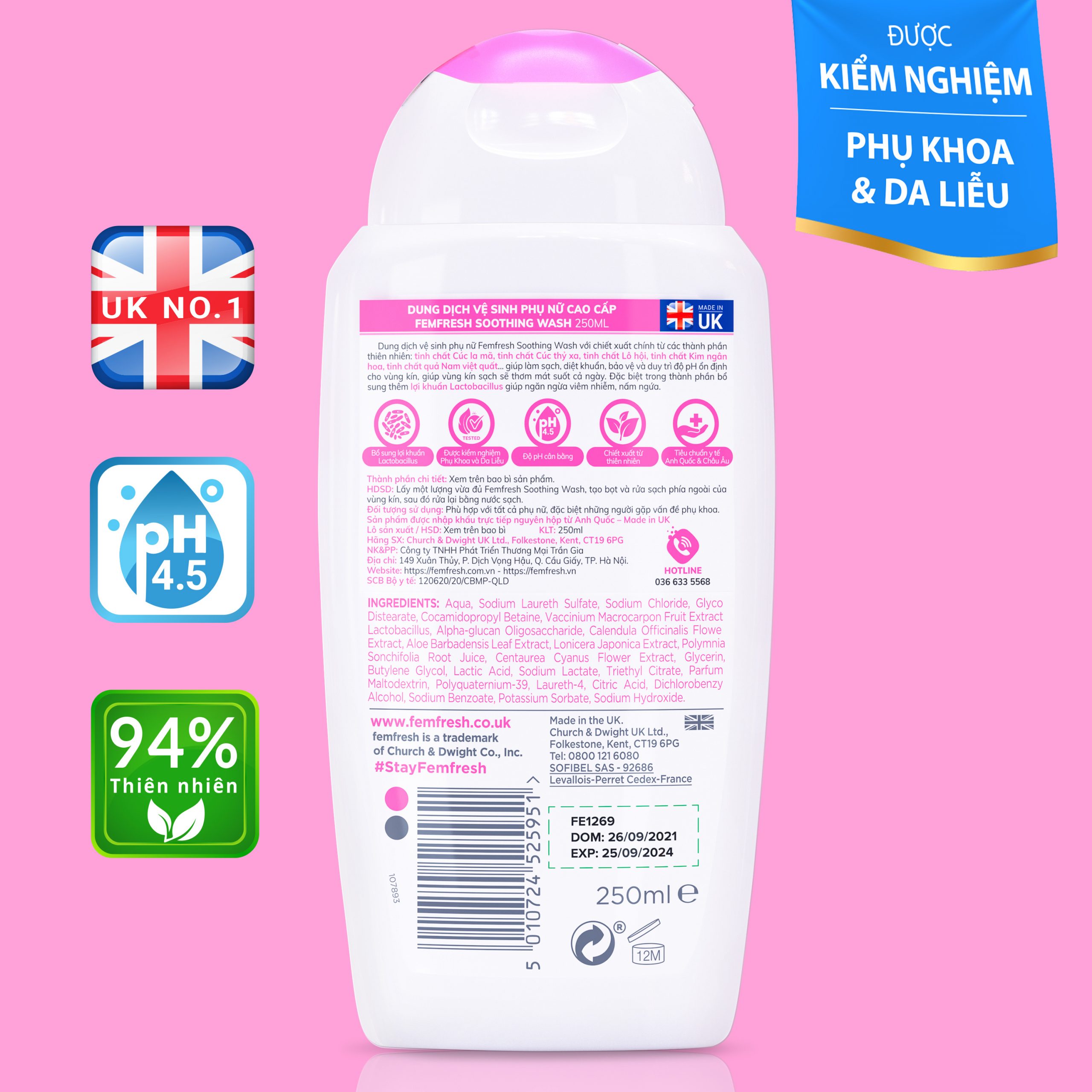 Dung Dịch Vệ Sinh Phụ Nữ Femfresh Cao Cấp