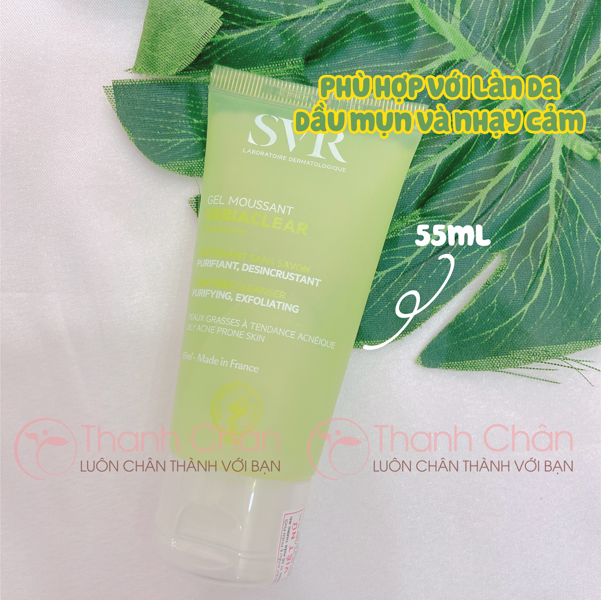 Gel rửa mặt SVR SEBIACLEAR Gel Moussant