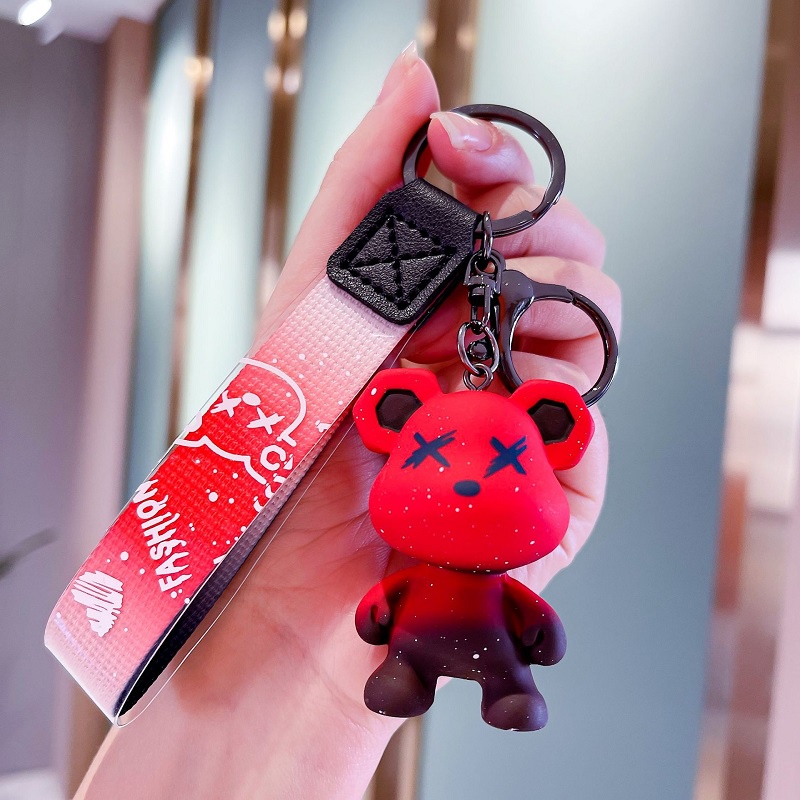Móc khóa trang trí hình gấu Bearbrick cá tính