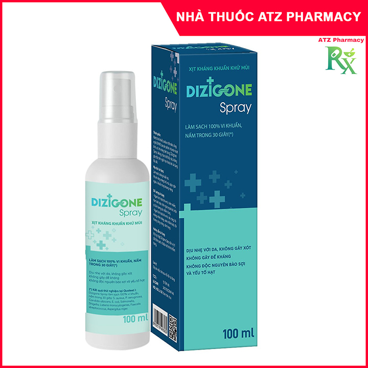 Xịt Kháng Khuẩn Khử Mùi Dizigone Spray 100ml