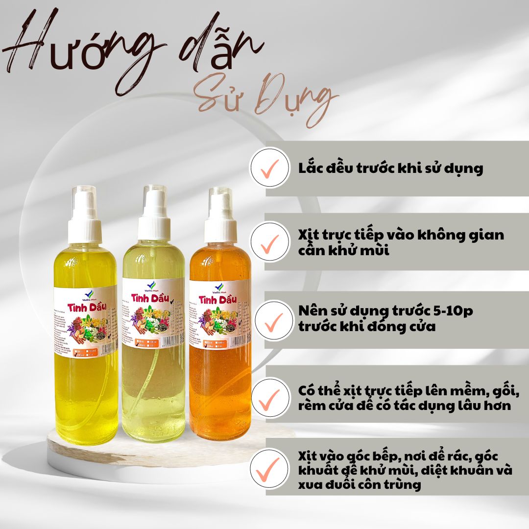 Tinh Dầu Bạc Hà chai xịt 200ml