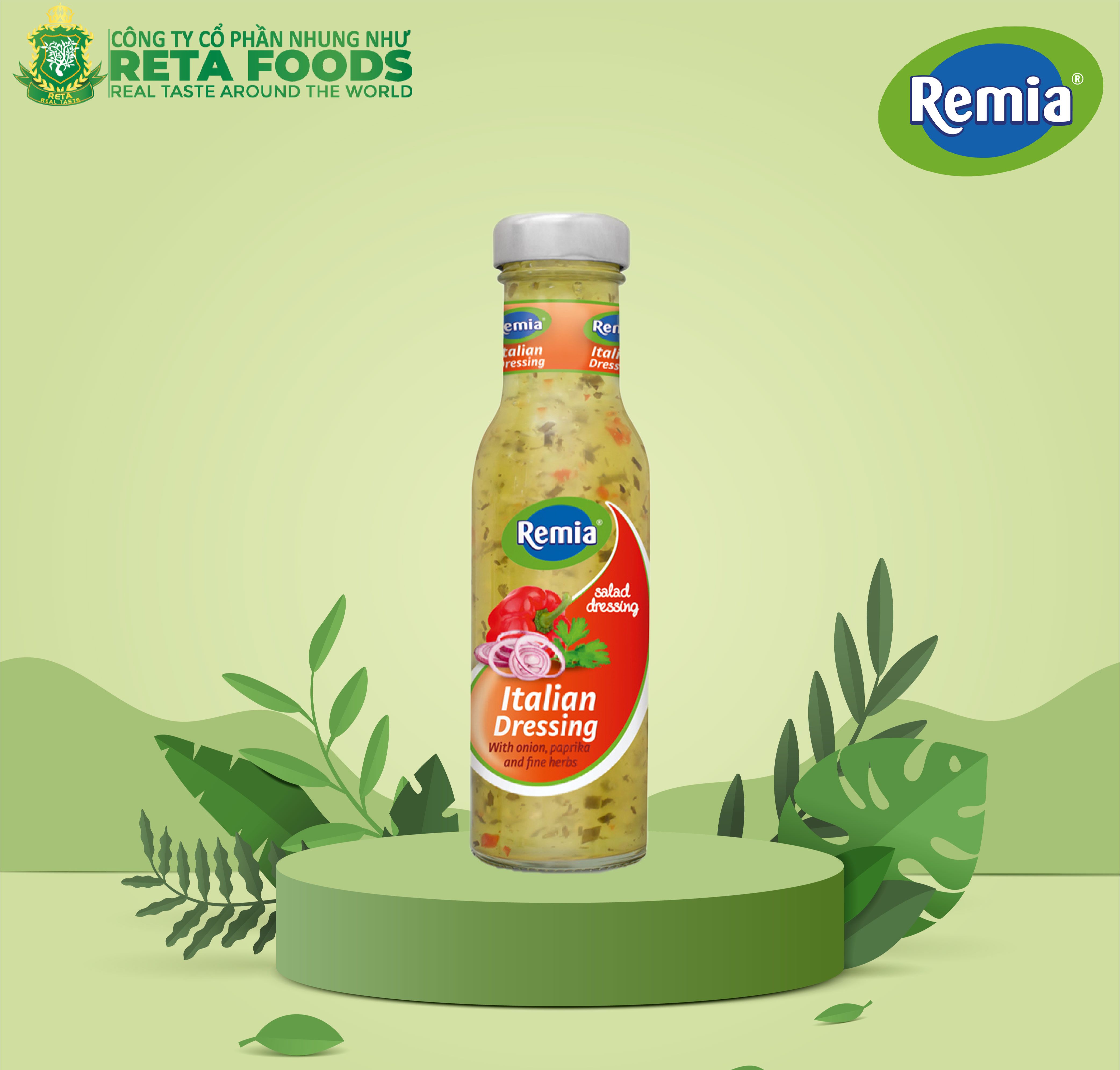 Xốt Salad Remia Chính Hãng 250ml – Nước Xốt Trộn Salad Ăn Kiêng Eat Clean Healthy