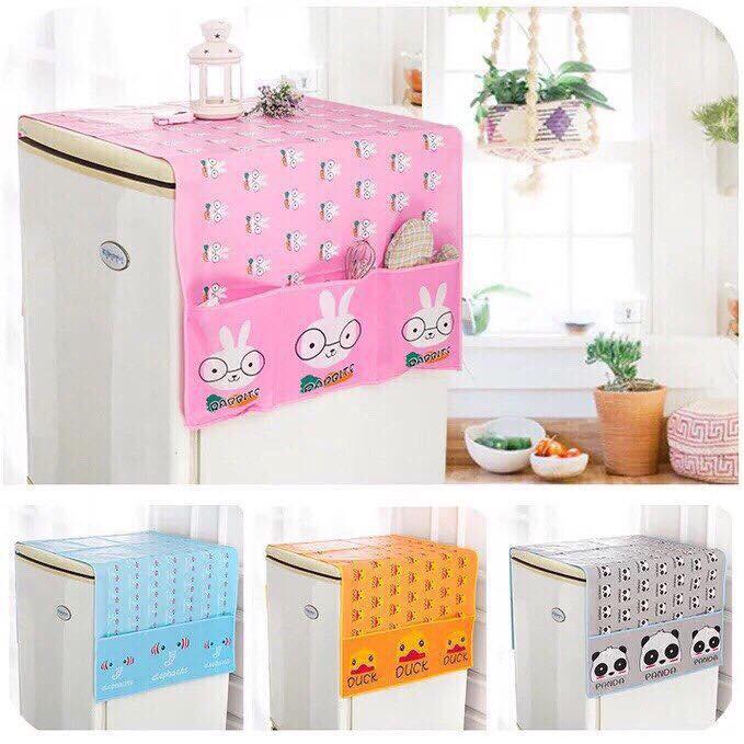 Miếng phủ tủ lạnh chống bụi chống nước hình thú