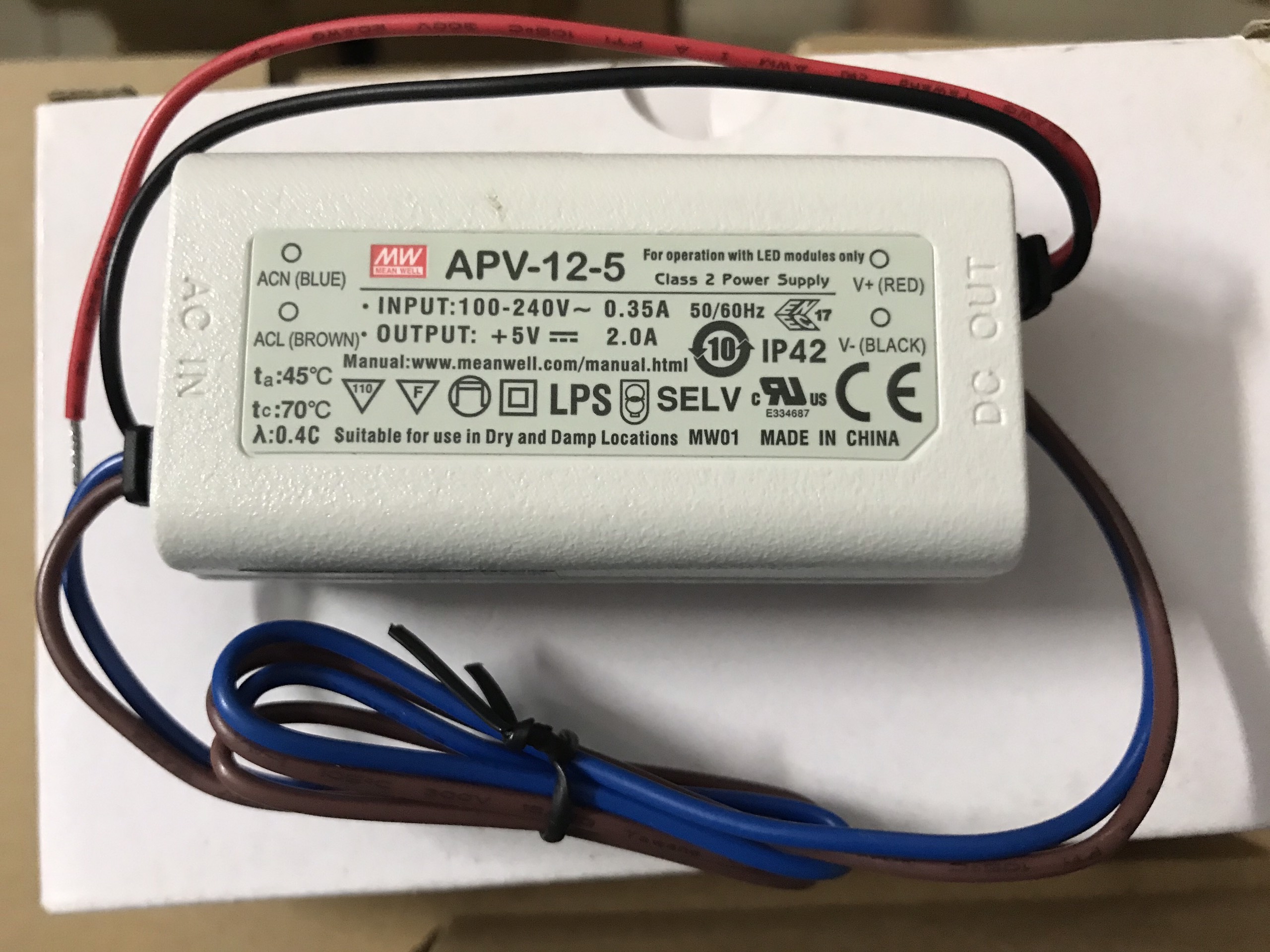 Nguồn meanwell apv-12-5