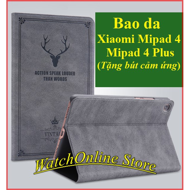 Bao da Xiaomi Mipad 4 , Mipad 4 Plus họa tiết Hươu