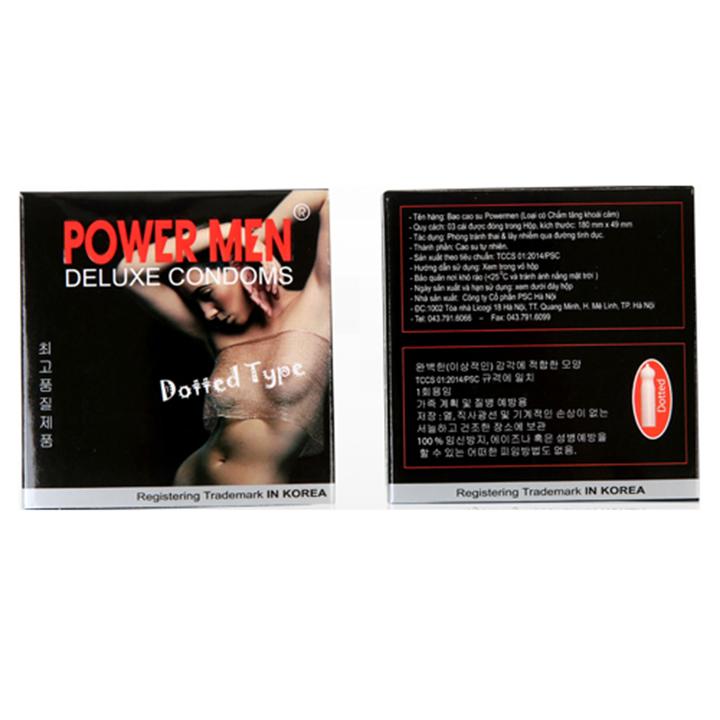 Bao cao su Tăng khoái cảm POWERMEN (9 Chiếc)