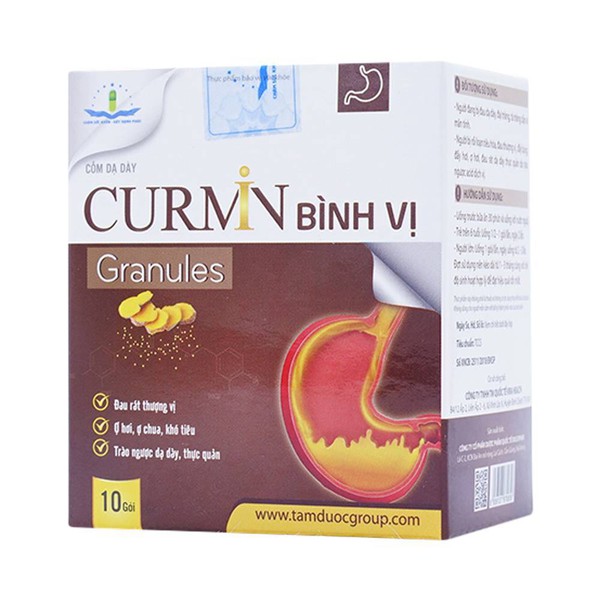 Curmin Bình Vị - Hỗ trợ làm giảm đau dạ dày, giảm ợ chua, đầy hơi, khó tiêu