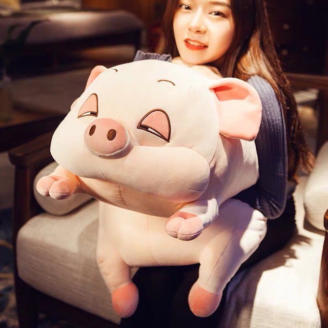 Gấu Bông to Gối Ôm Heo Lợn 75cm - 1m