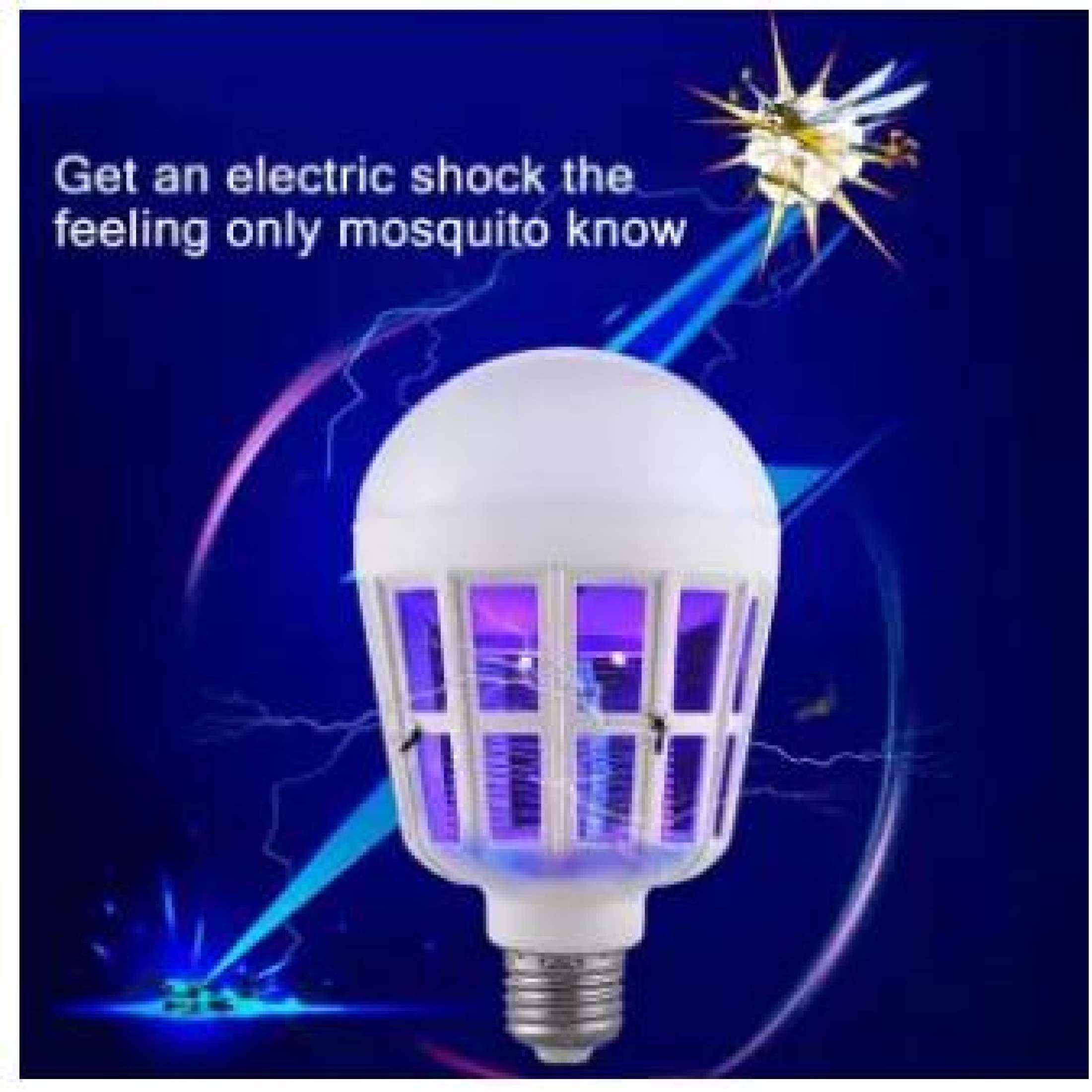 Đèn bắt muỗi bóng tròn led 15w - đèn led chiếu sáng - đèn diệt muỗi bóng bức xạ