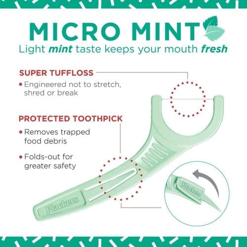 Cung chỉ nha khoa Plackers Micro Mint