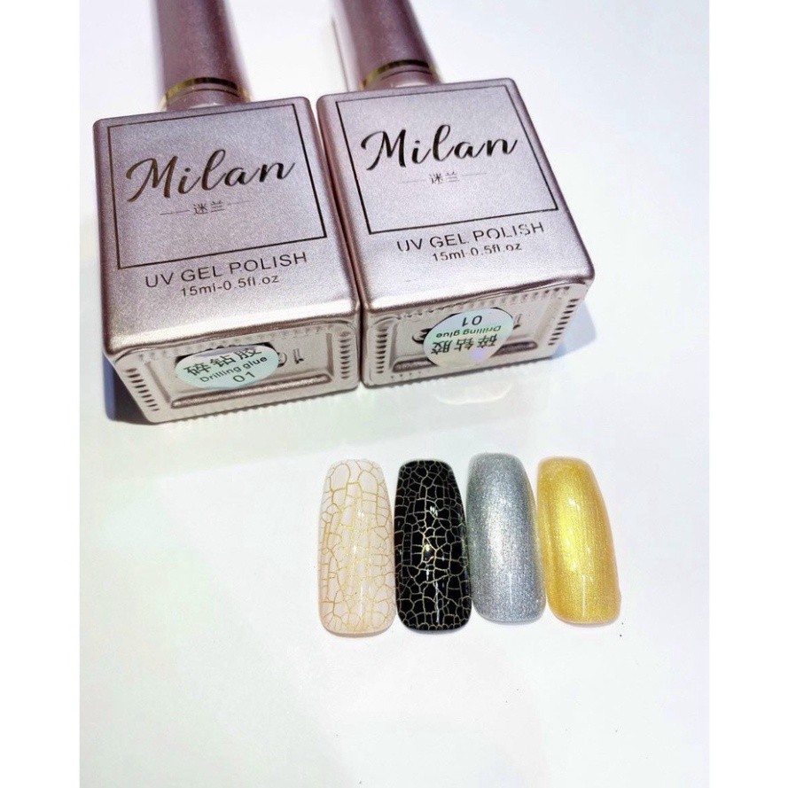 Sơn Gel Nứt Lẻ Màu Đen Trắng Chai 15ml