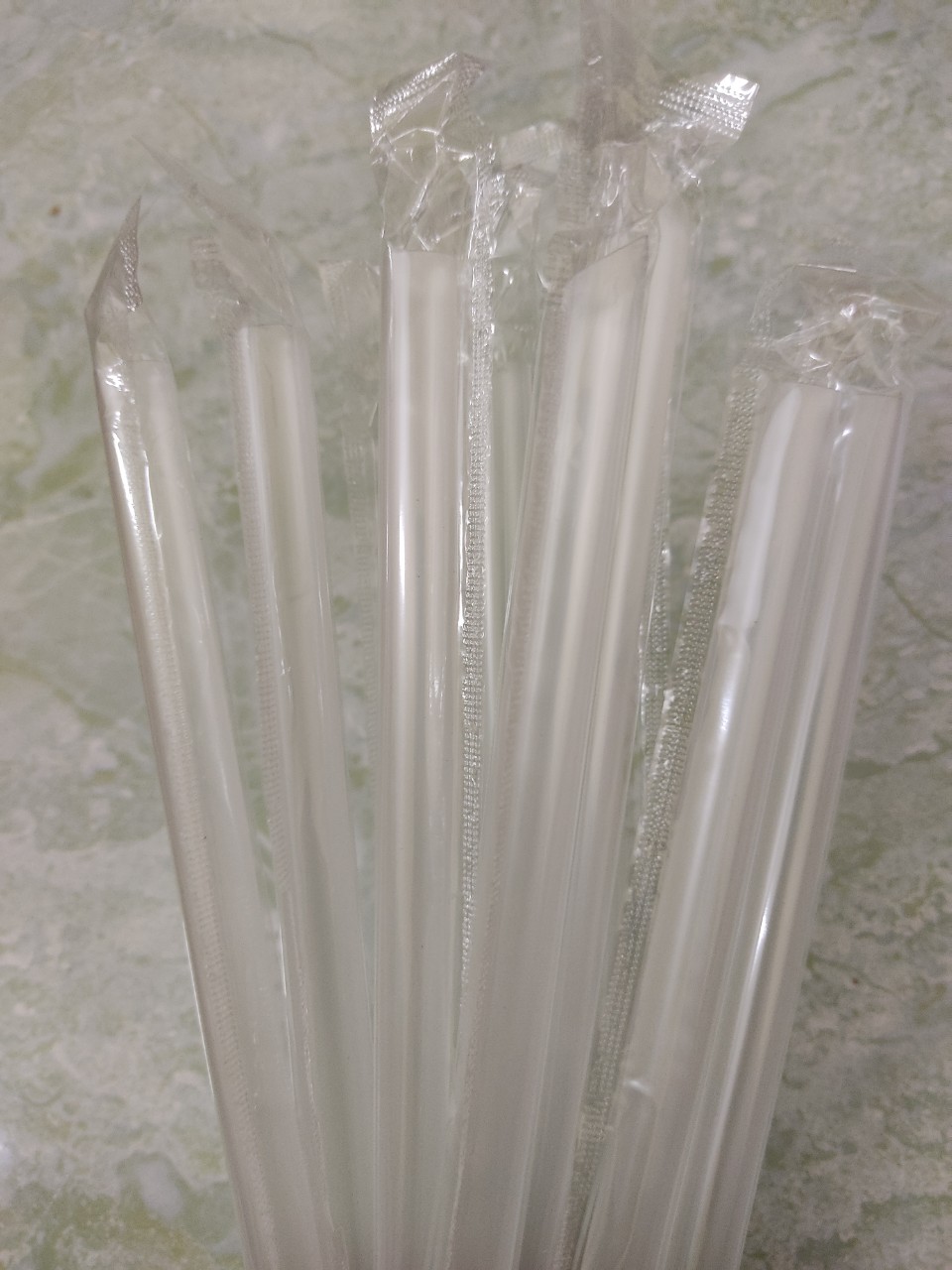 Ống hút nhựa trân châu phi 12 (10 ống)