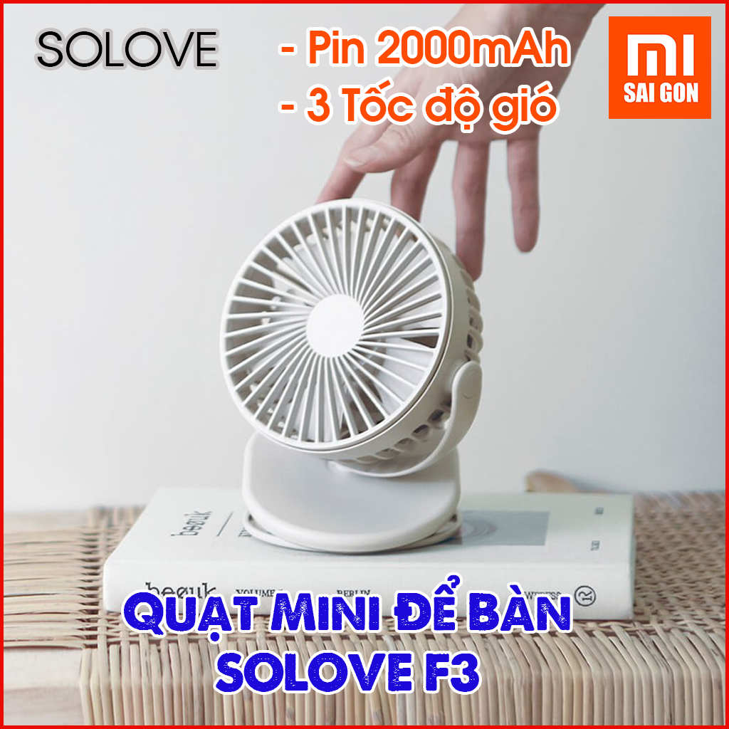 Quạt mini để bàn xiaomi solove f3