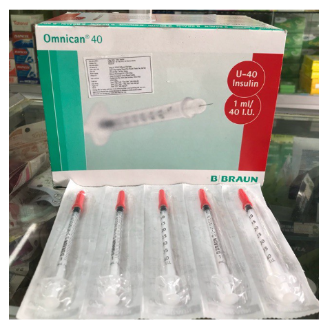 Kim Tiểu Đường 1cc/Kim Tiêm Insulin B.Braun (hộp 100 cây)