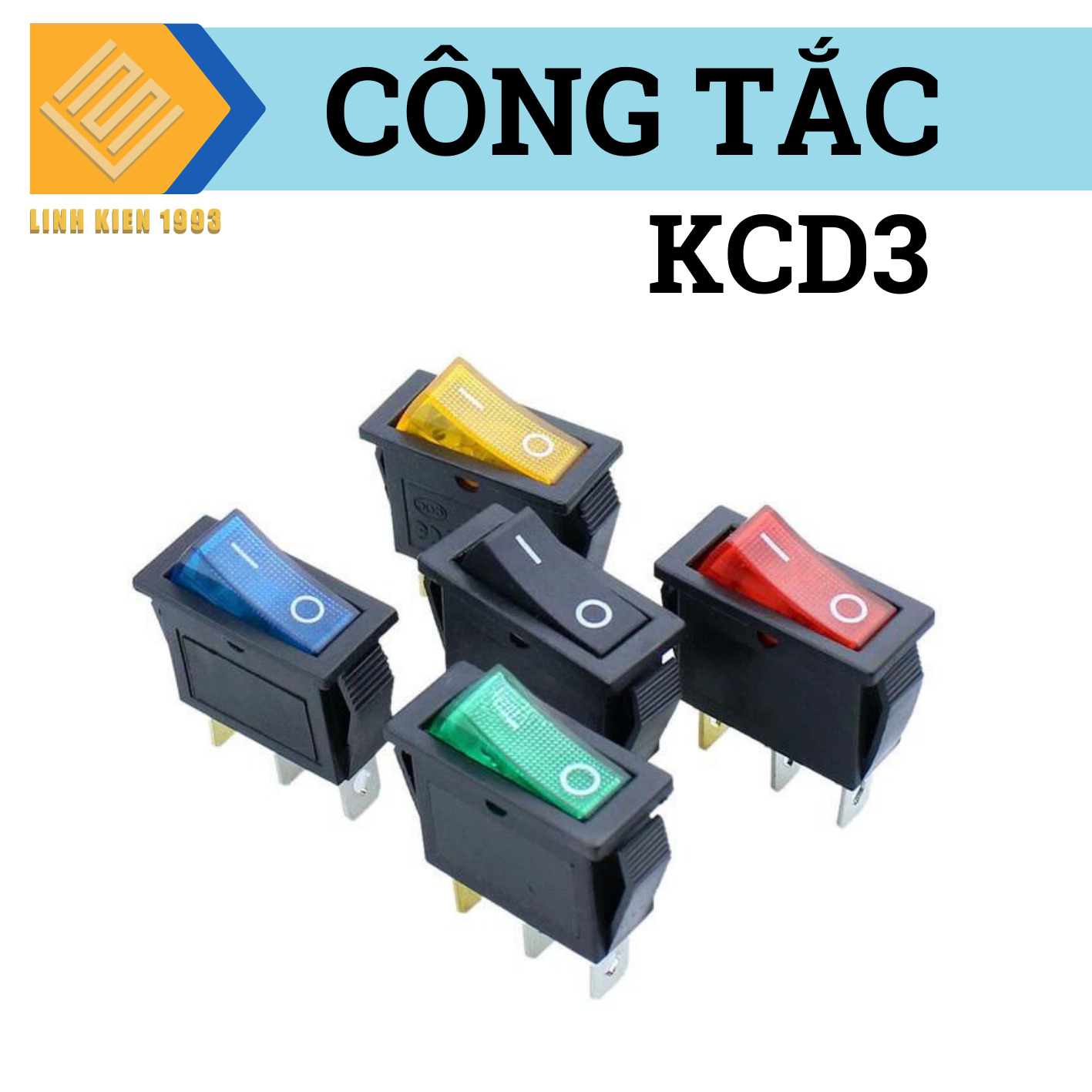 [ 2  CÁI ] Công tắc nguồn KCD3