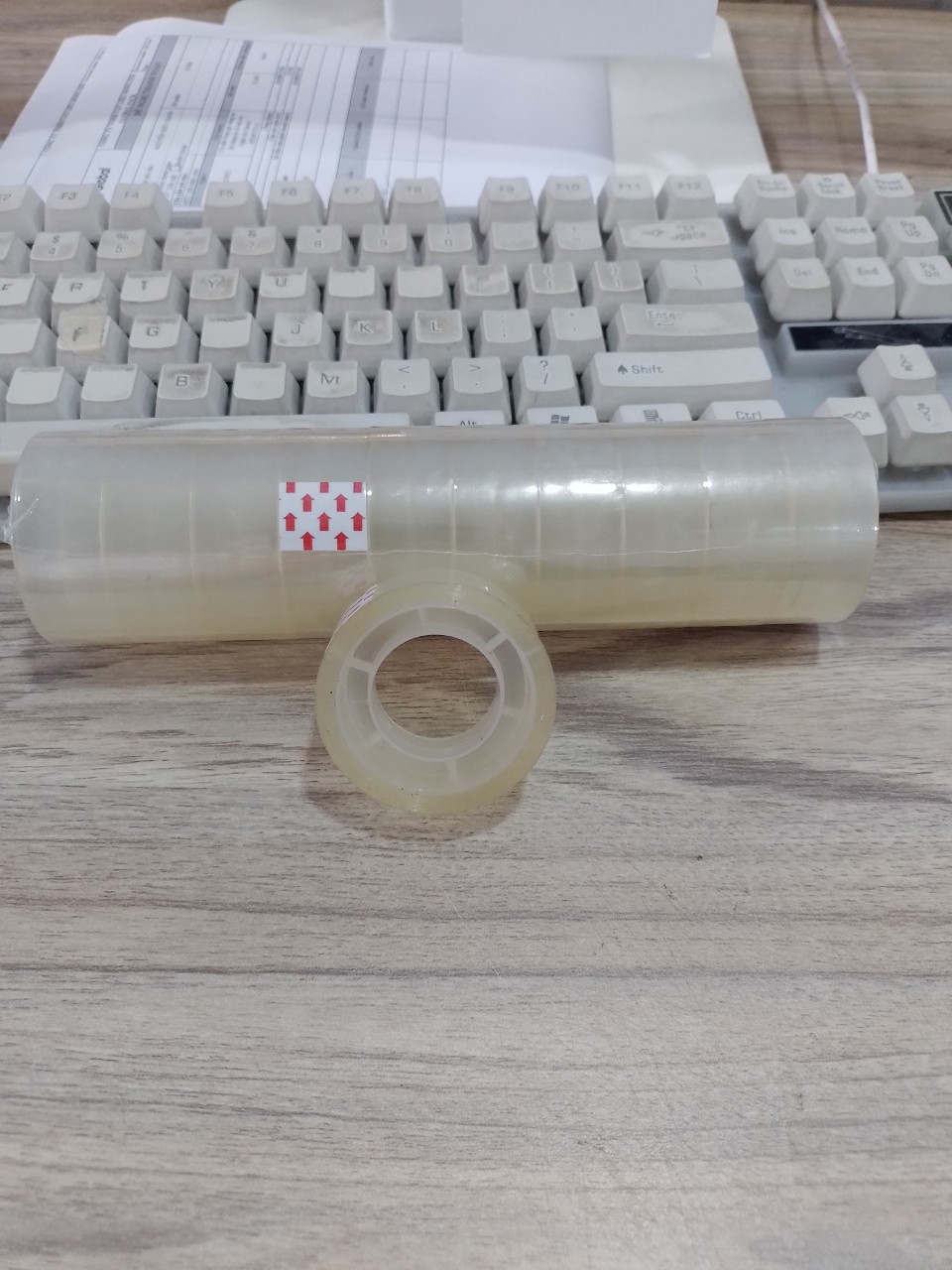 Băng keo văn phòng 18mm-18yard 1 cây (10 cuộn)