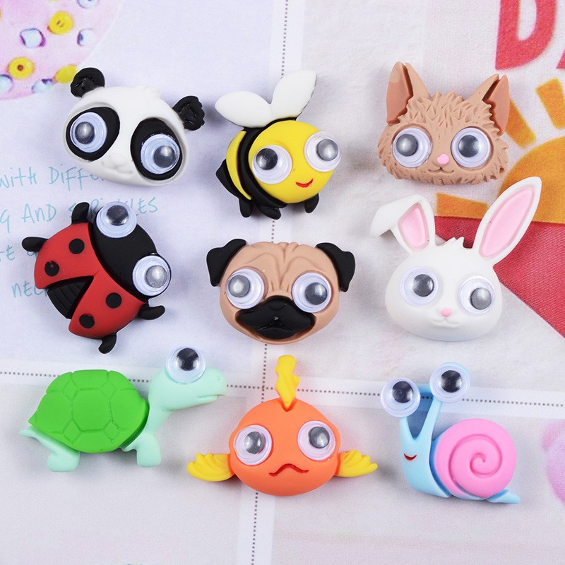 [HCM]Charm Thỏ Ốc Sên Rùa Phụ Kiện Trang Trí Cột Tóc Slime [1 cái ]