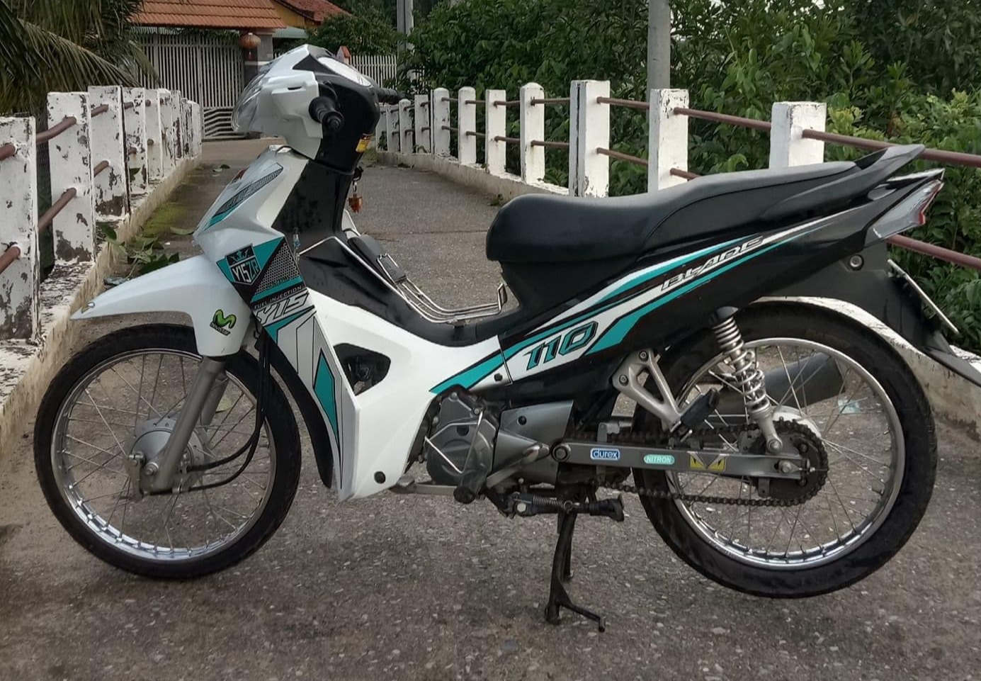 Tem rời wave blade 110 y15zr trắng đen