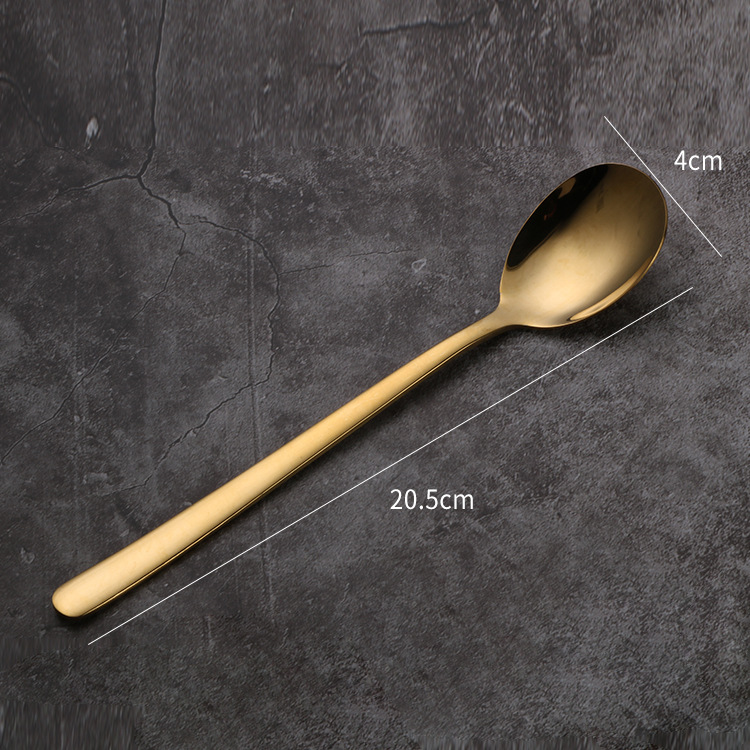 304 stainless steel good silver gold fork-soup spoon-cake spoon-coffee spoon-braided knife-tea spoon