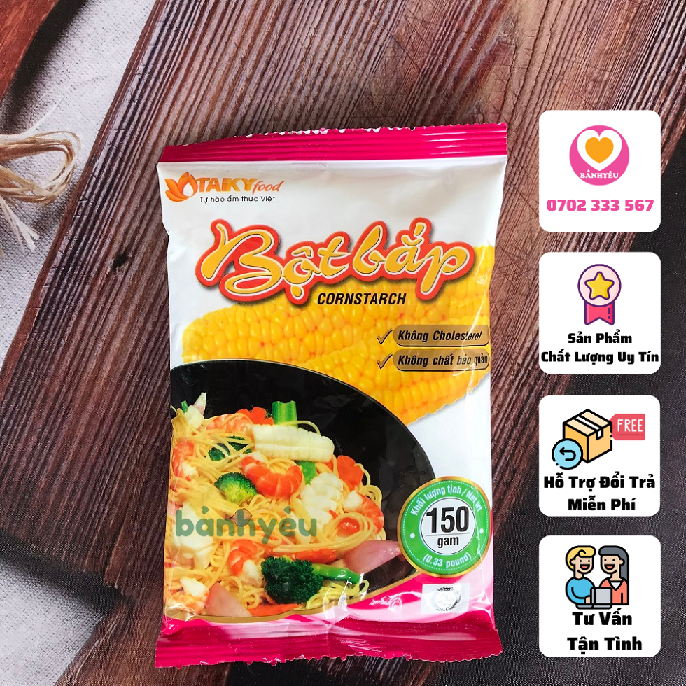 Bột bắp ngô Tài Ký 150g làm bánh,kem chè,.