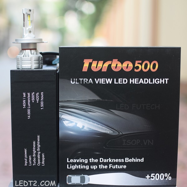 [LEDT2 ISOP] Đèn pha LED Ultra View Turbo500 [Số lượng: 1 bóng]