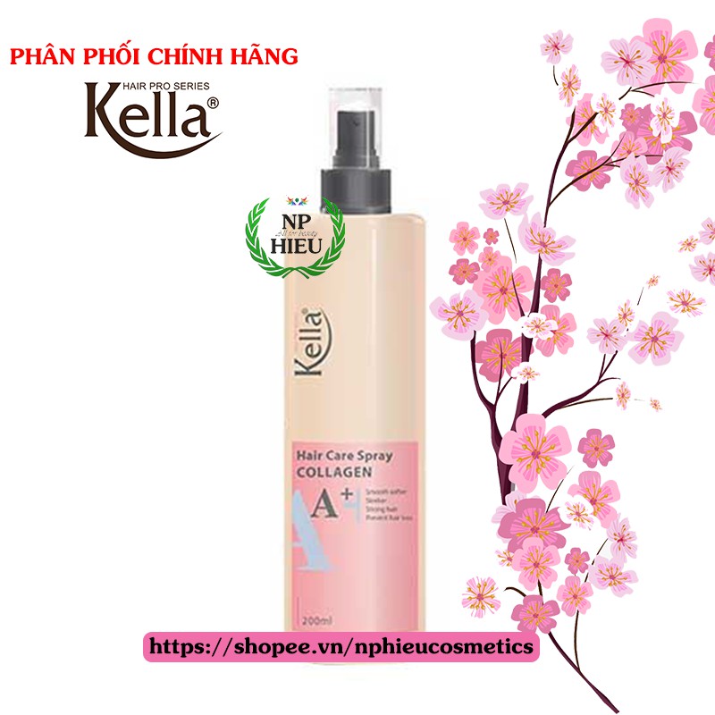 Xịt dưỡng tóc Kella Collagen A+