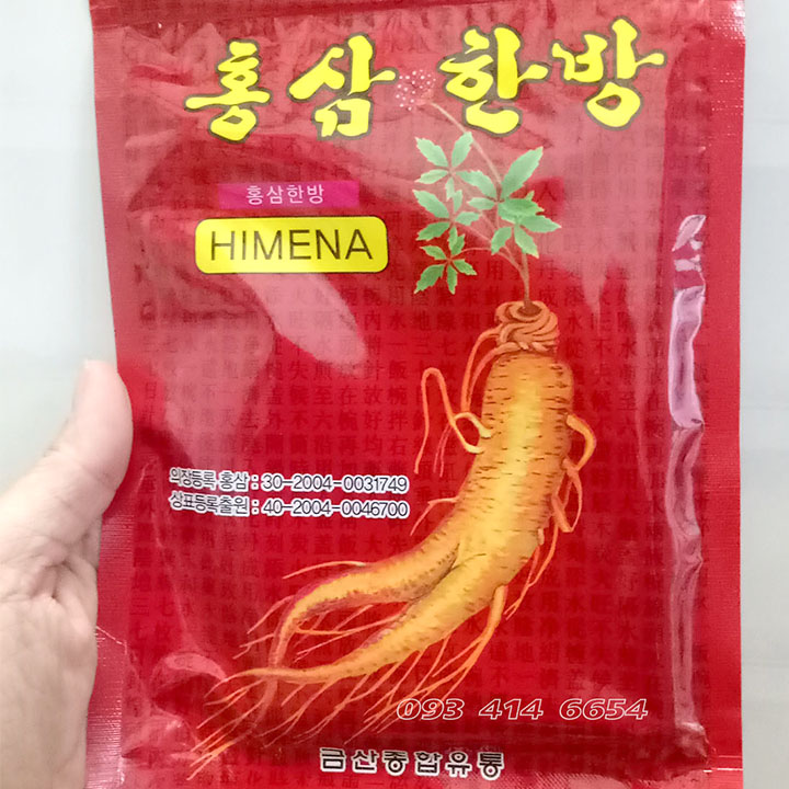 CAO DÁN HỒNG SÂM HÀN QUỐC HIMENA, BỊCH 20 MIẾNG