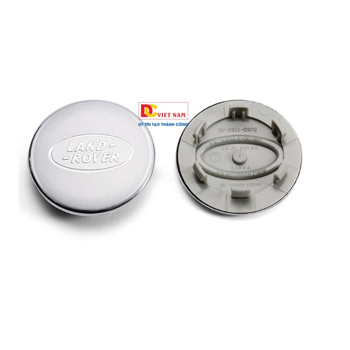 01 chiếc Logo chụp mâm, ốp lazang bánh xe ô tô, xe hơi Land Rover LR62 đường kính 62mm