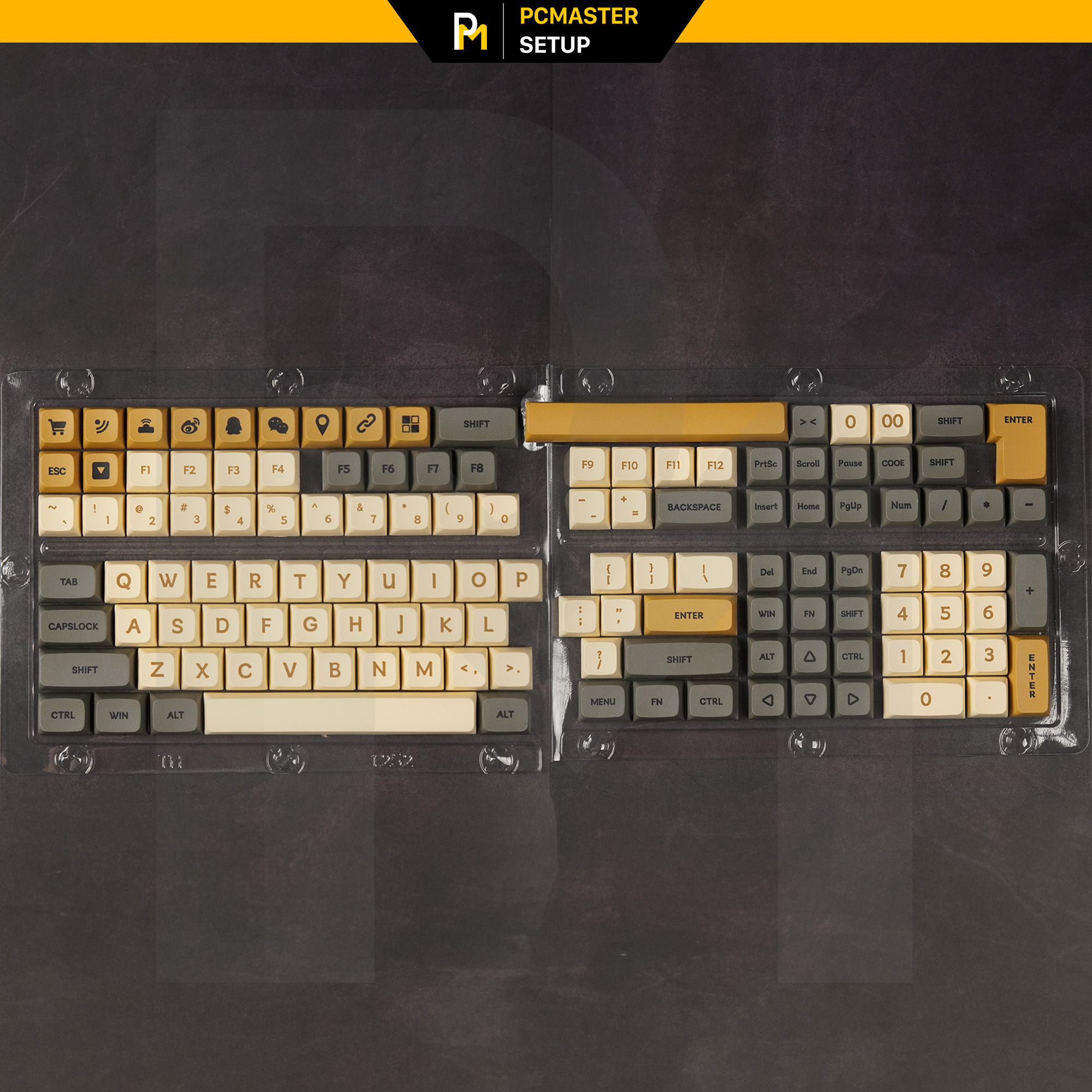 Keycap pbt Retro shimmer xịn FullBox cho bàn phím cơ