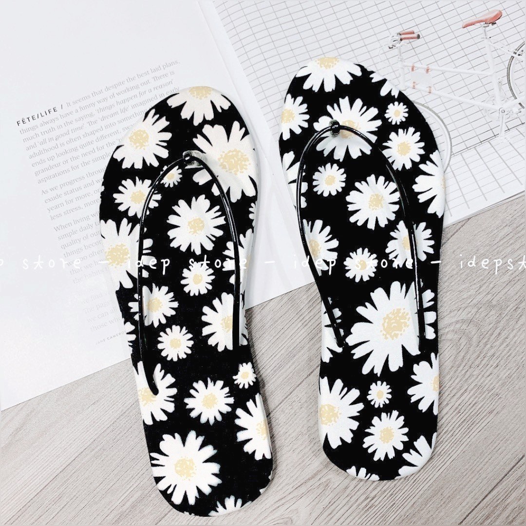 Dép cọng chỉ hoa nhí bông cúc D099