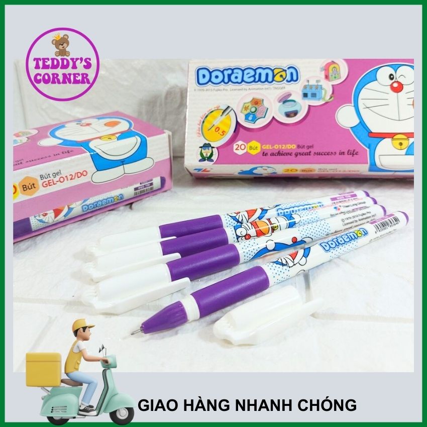 [HCM] 01 Cây  Bút Mực Nước Thiên Long Doraemon Nét 0.5Mm Màu Tím; TEDDY CORNNER