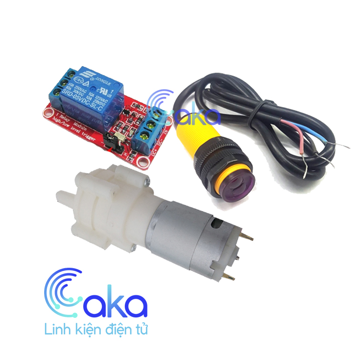 Combo Máy Rửa Tay Tự Động Không Tiếp Xúc + Bộ Chiết Rót Chất Lỏng Tiện Dụng