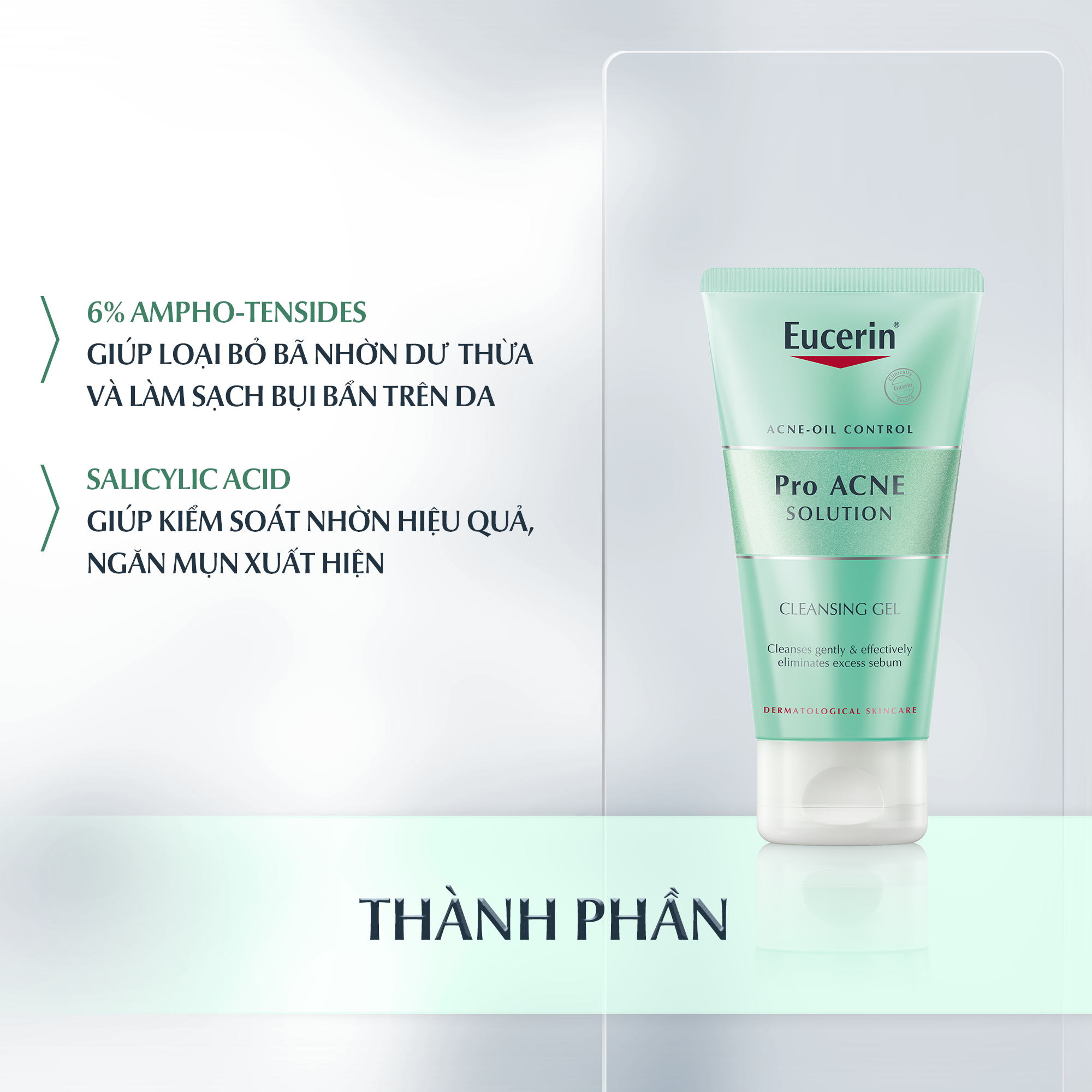Gel rửa mặt Eucerin® DermoPure Clinical Purifying Cleanser 75ml
