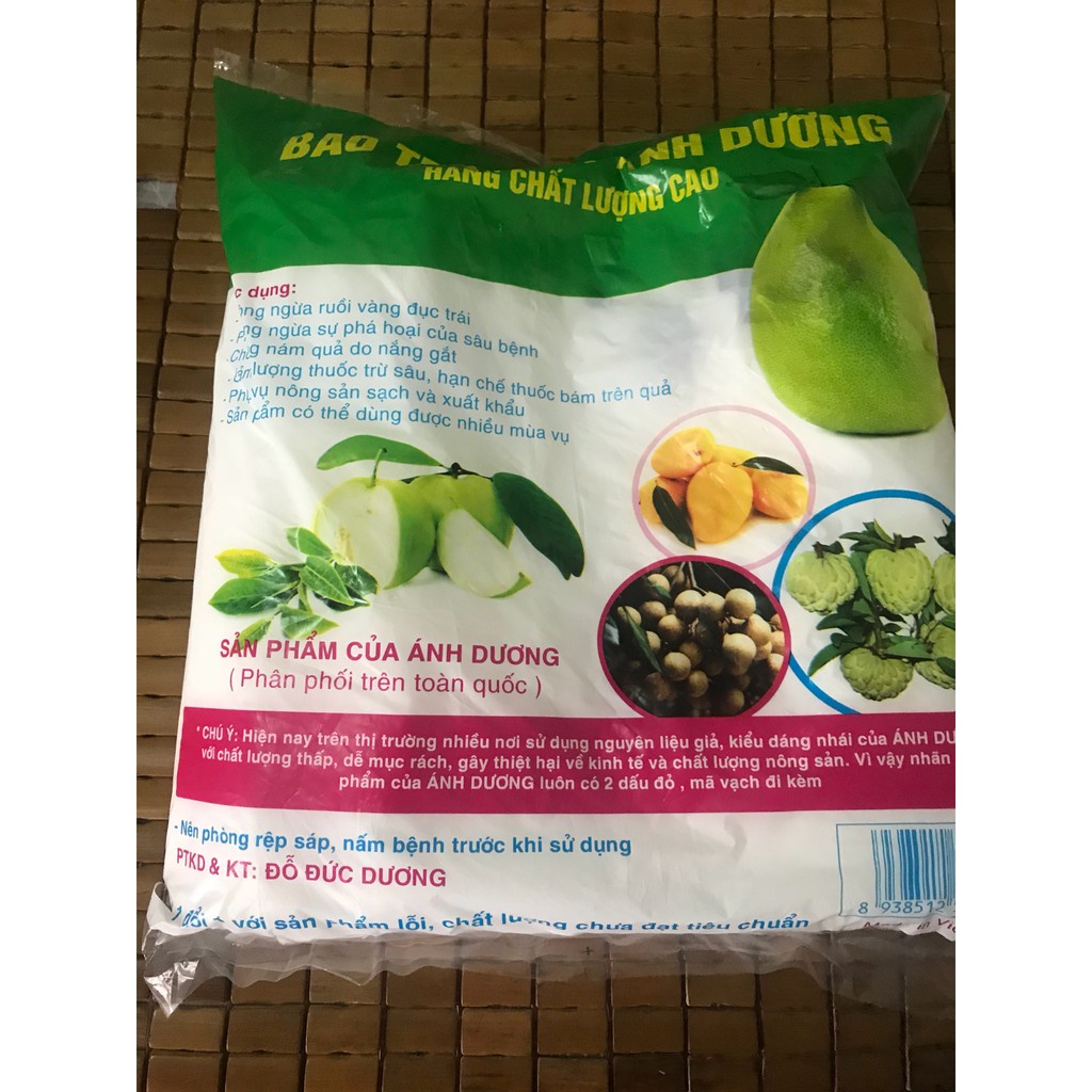 100 Túi Bọc Trái Cây Bưởi Da Xanh 30x35cm Thương Hiệu Ánh Dương - VUA BAO BÌ