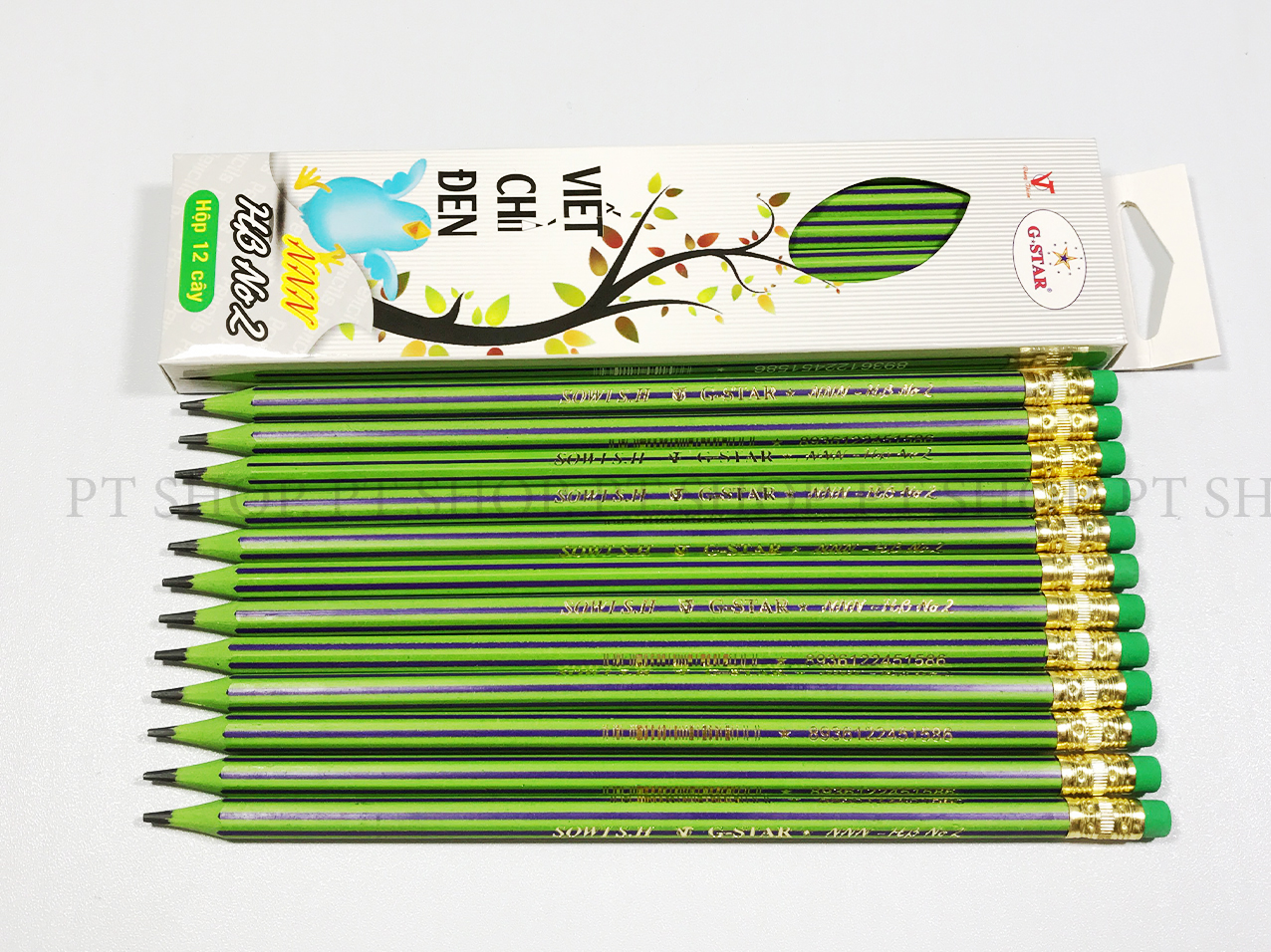 Hộp 12 cây viết chì hb cao cấp gstar nnn