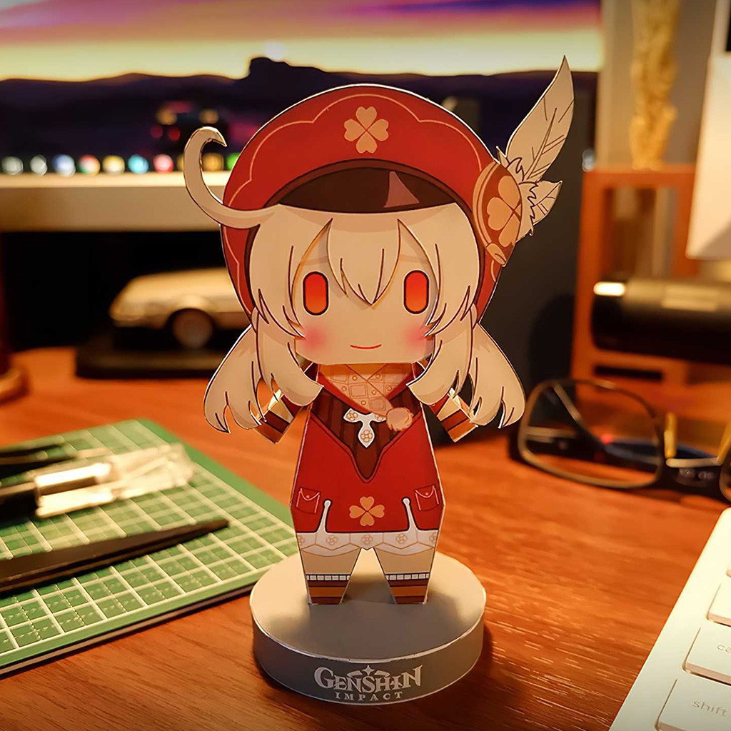 Mô hình giấy Anime Chibi Klee - Genshin Impact