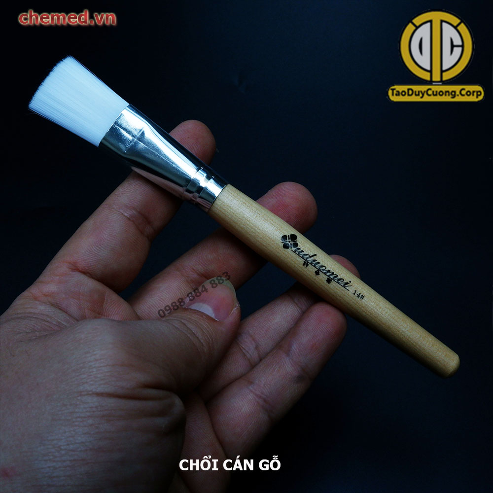 Chổi, cọ spa cán gỗ và cán nhựa dùng đắp mặt
