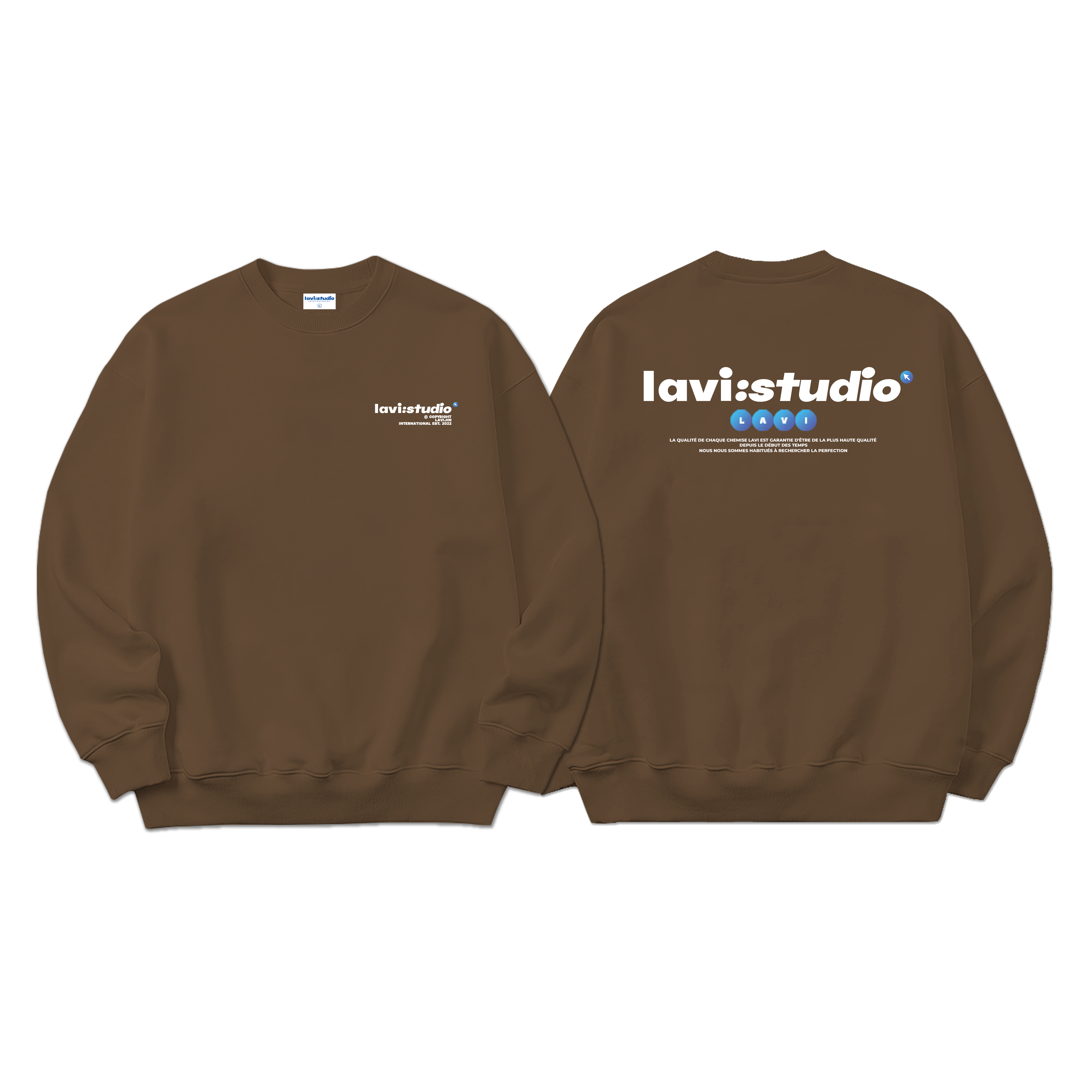Áo Sweater Form rộng Lavi - Studio nỉ chân cua